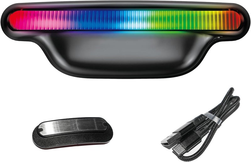 Autolizer H2 Motorcycle Helmet Light - Rechargeable LED Brake/Running Light for Safety,18-Hour Runtime, Easy Install, Enhanced Night Visibility - Image 1
